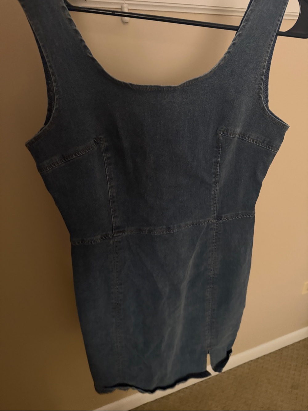 Amazon Dark Blue Denim Mini Tank Dress